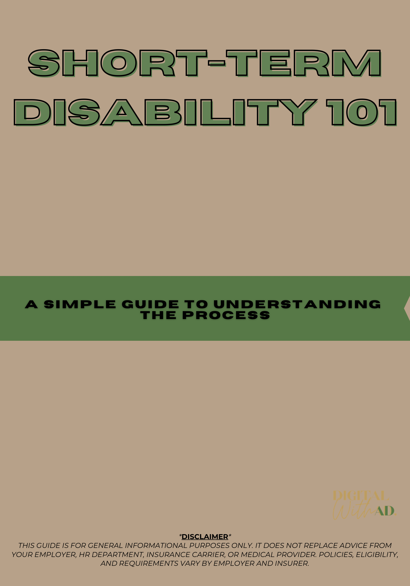Short-Term Disability : A Simple Guide to Understanding the Process